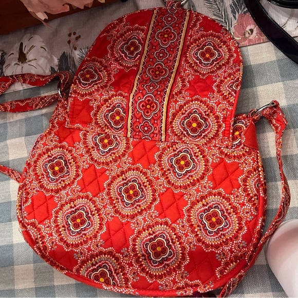Vera Bradley paprika pattern saddle up crossbody bag LIKE NEW - Picture 6 of 15